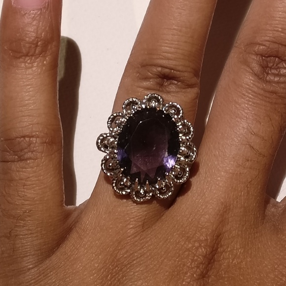 Banana Republic Jewelry - Banana Republic Purple Vintage Inspired Ring